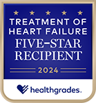Healthgrades 5 Star Recipient - Treatment of Heart Failure